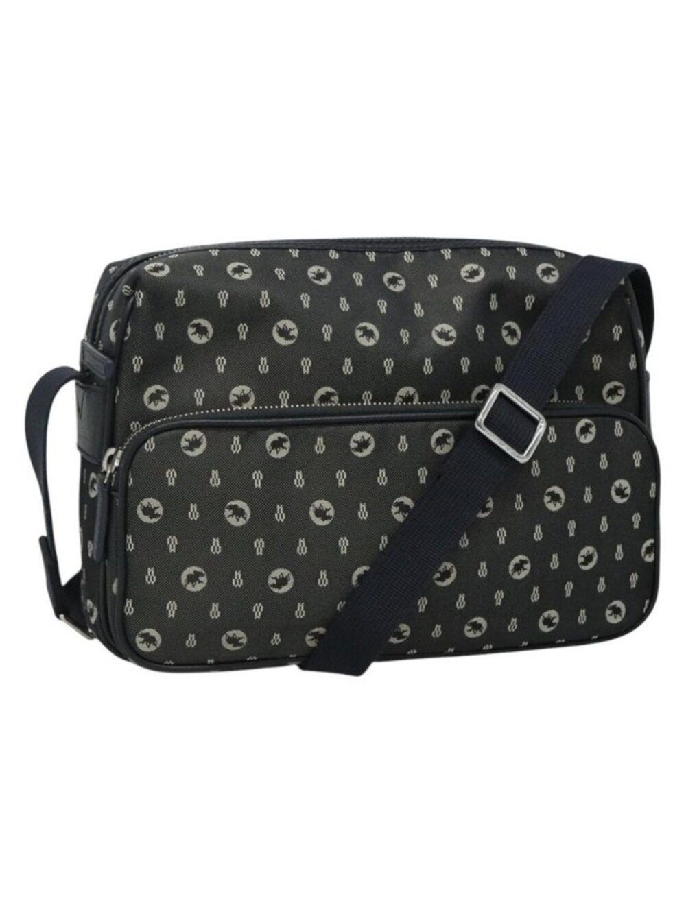 Authentic HUNTING WORLD Shoulder Bag Canvas Gray